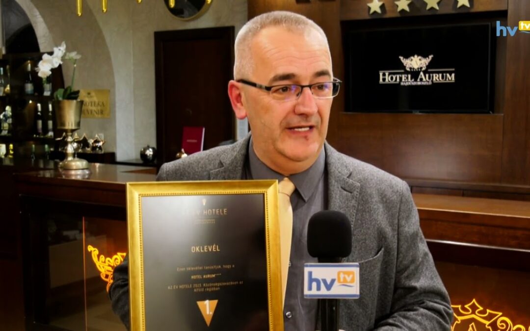 Az Alföldi régió győztese az Év Hotele versenyben a Hotel Aurum lett